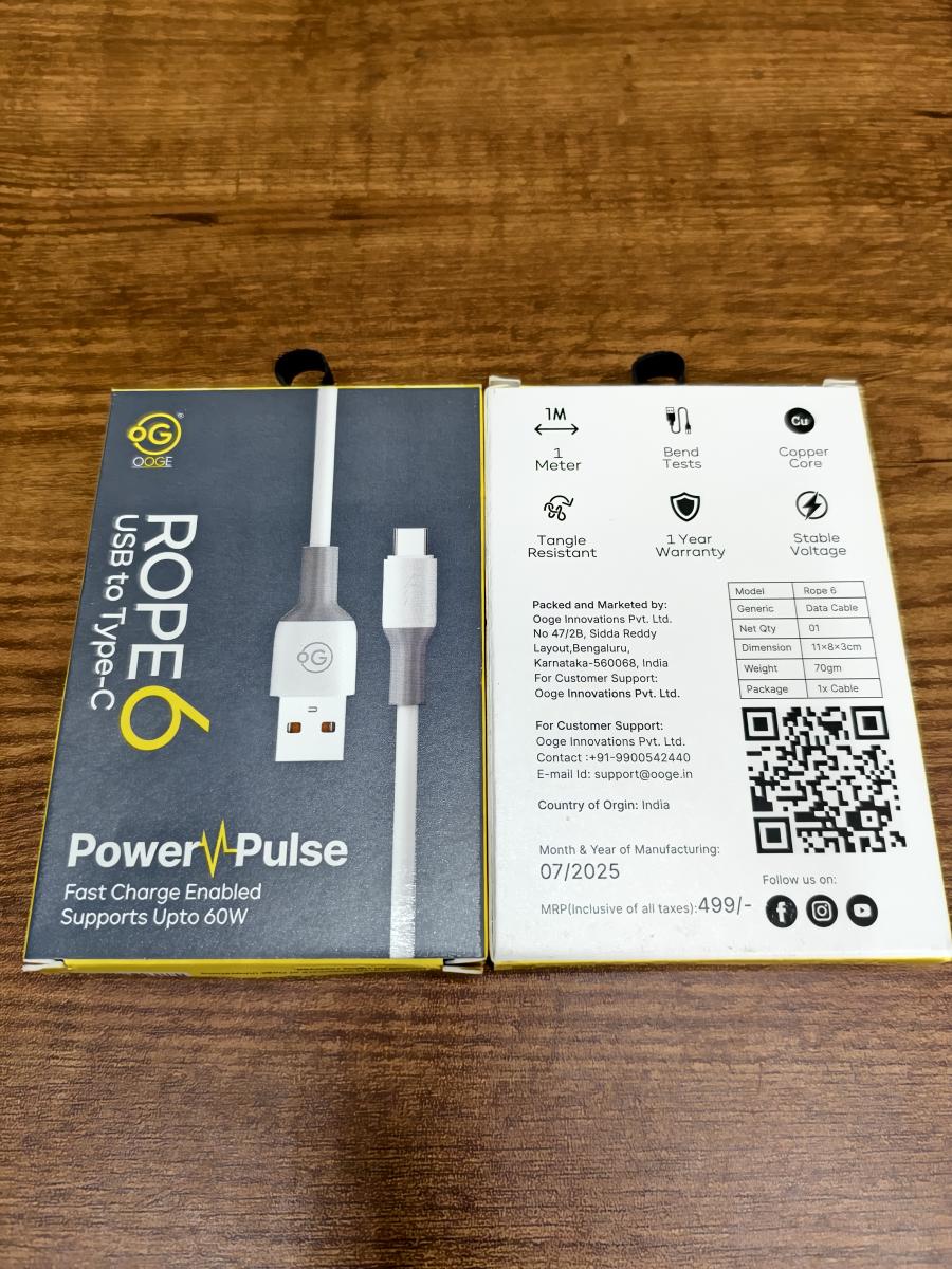 60w C type Fast charge Cable 